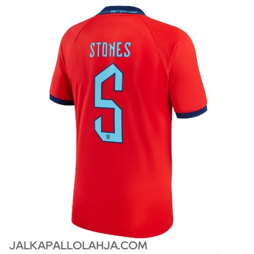 Englanti John Stones #5 Kopio Vieras Pelipaita MM-kisat 2022 Lyhyet Hihat